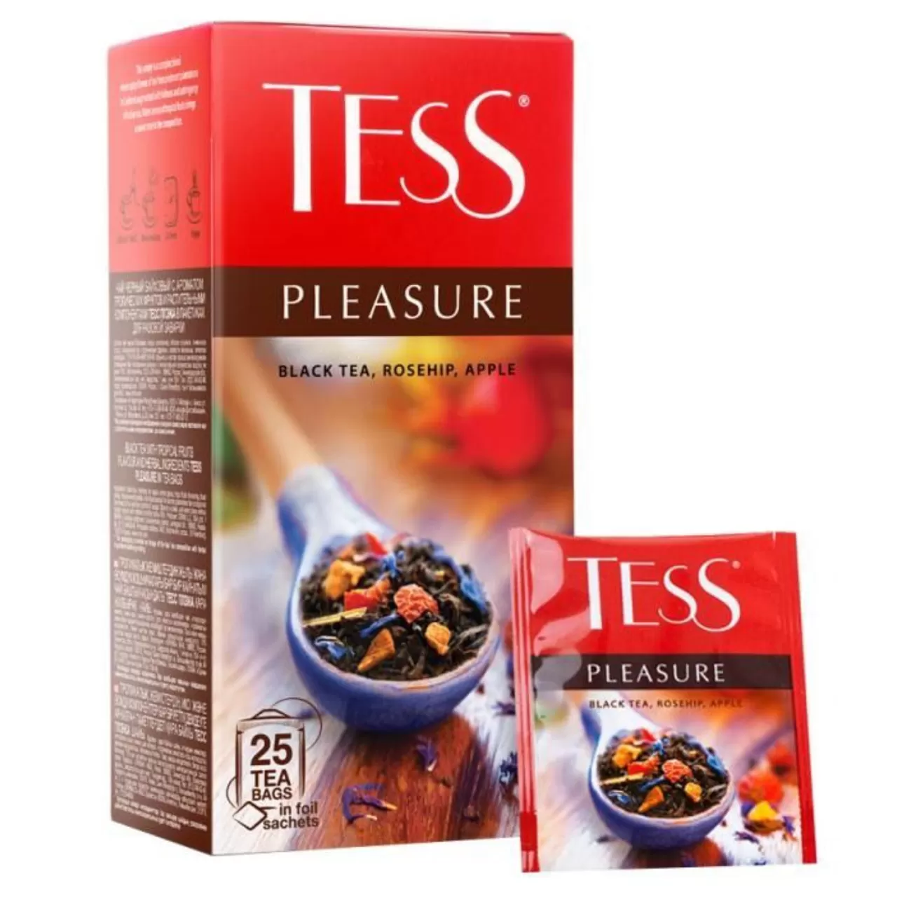 картинка Чай Tess Pleasure, черный, листовой, 25 пак. в магазине Ураешка